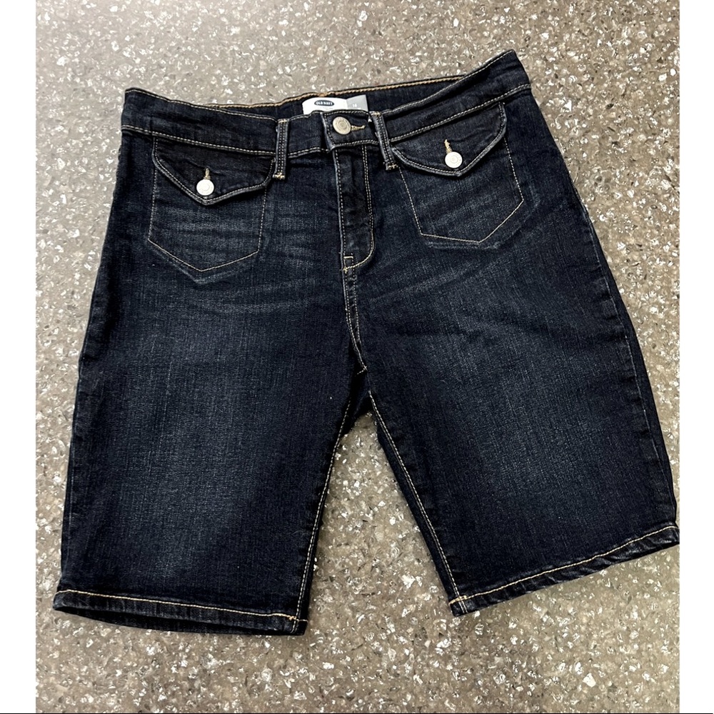 Old Navy girls’ size 16 dark blue denim shirts